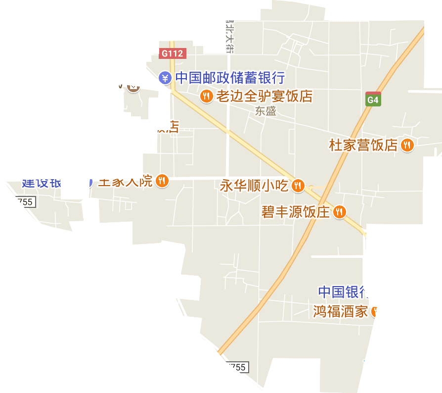 东盛街道电子地图