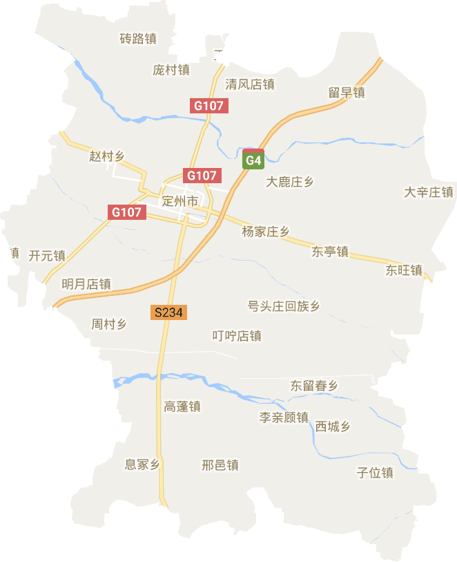 定州市电子地图