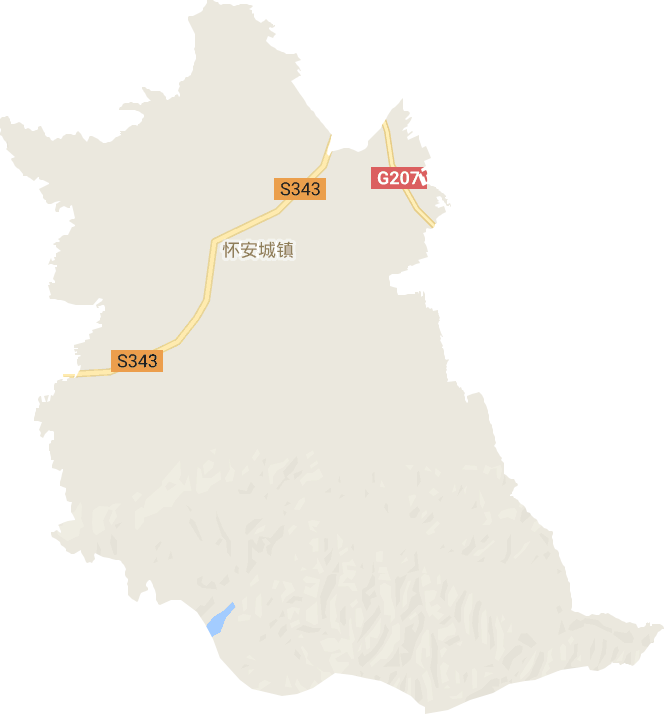 怀安城镇电子地图