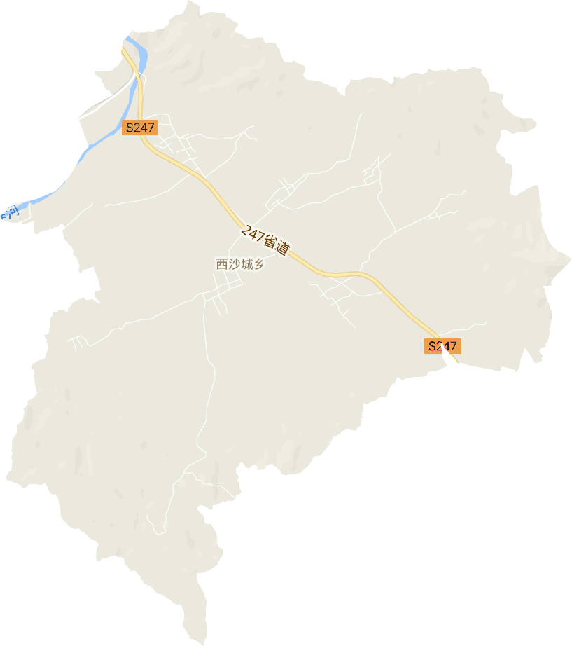 西沙城乡电子地图