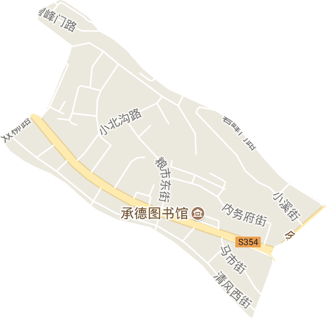 西大街街道电子地图