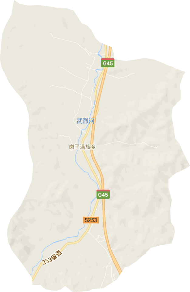 岗子满族乡电子地图
