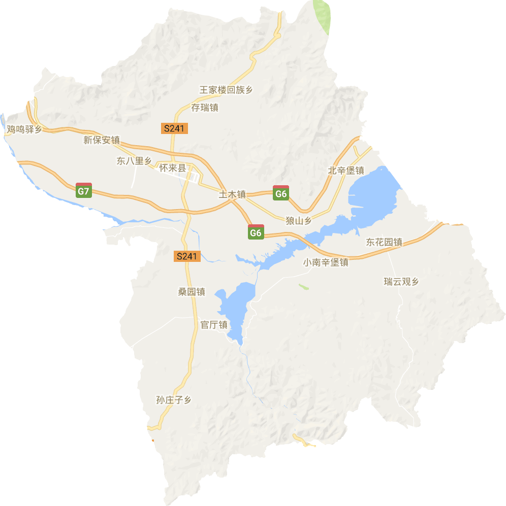 怀来县电子地图