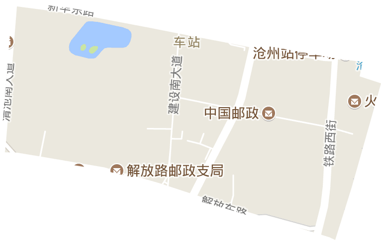 车站街道电子地图