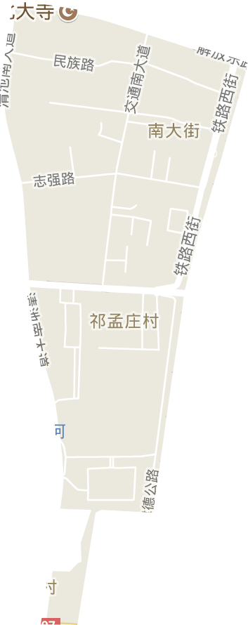 南大街街道电子地图