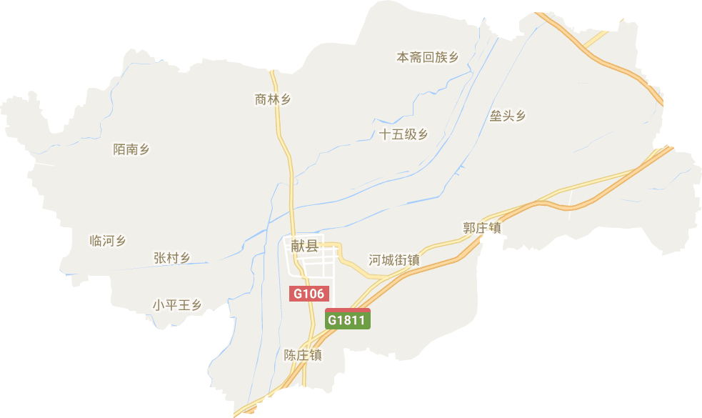 献县电子地图