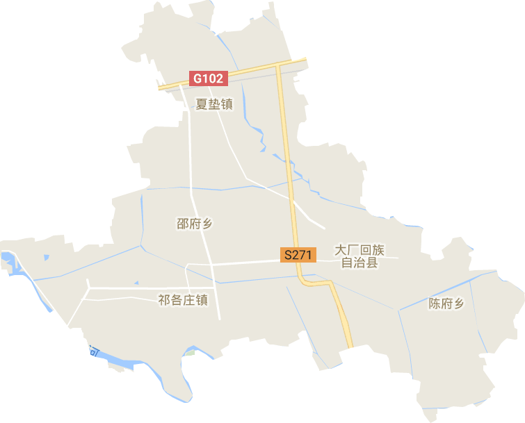 大厂县电子地图