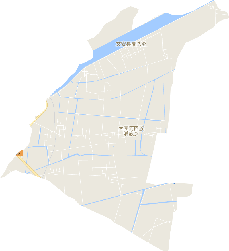 大围河回族满族乡电子地图