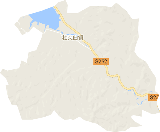 杜交曲镇电子地图