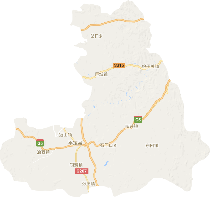 平定县电子地图