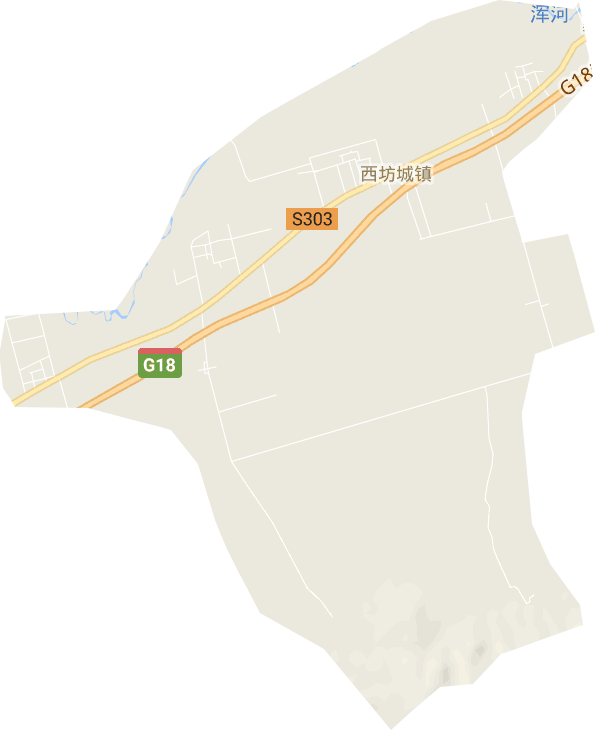 西坊城镇电子地图