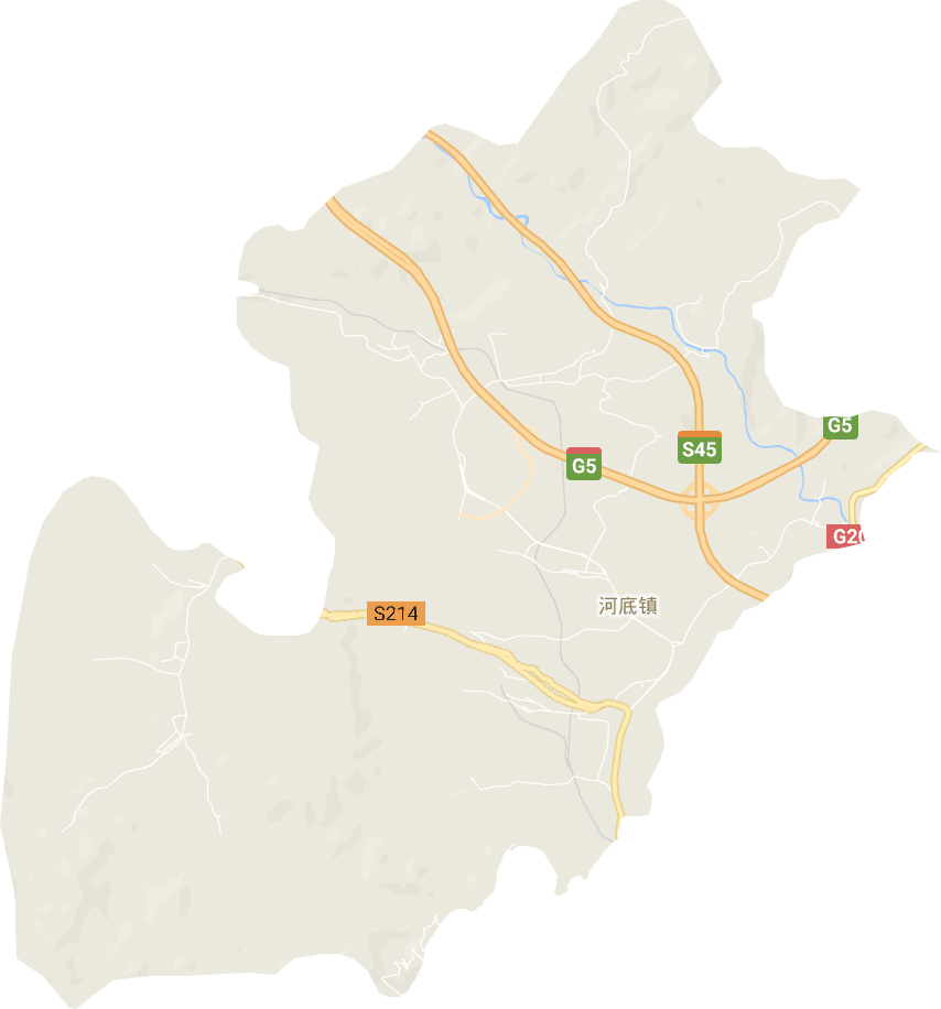 河底镇电子地图