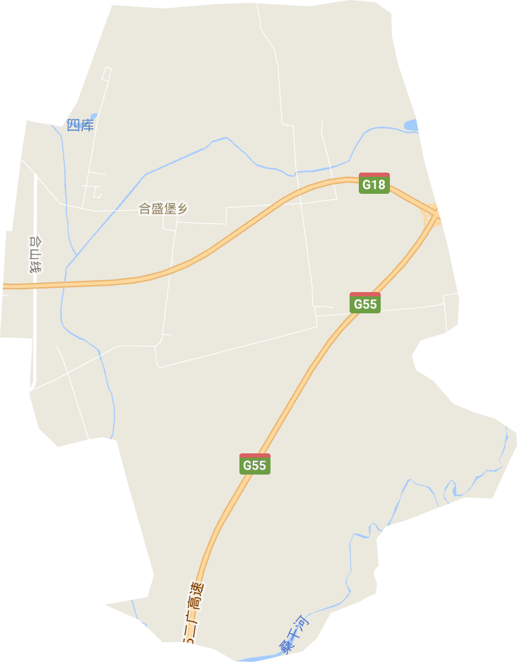 合盛堡乡电子地图