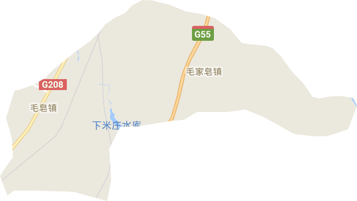 毛家皂镇电子地图