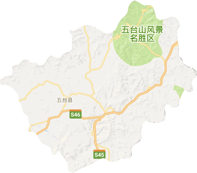 五台县电子地图