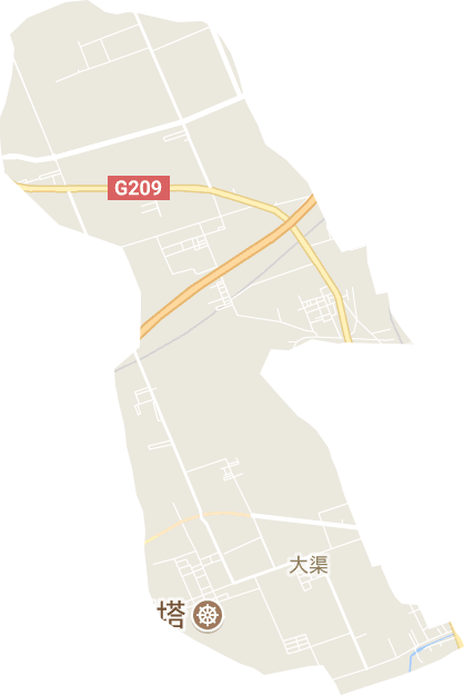 大渠街道电子地图