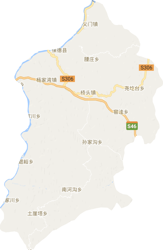 保德县电子地图