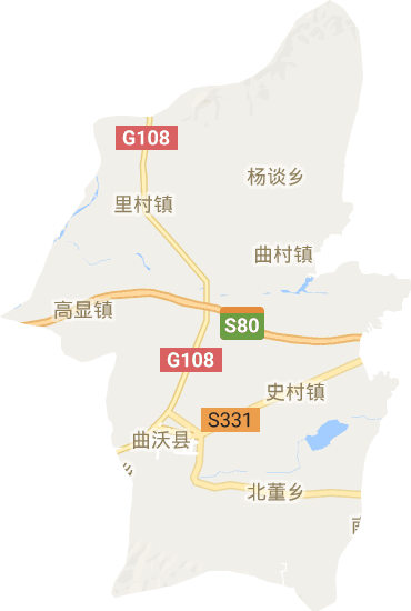 曲沃县电子地图