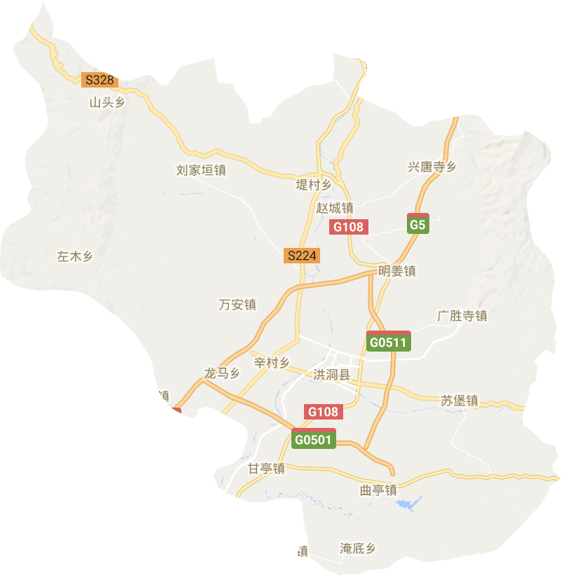 洪洞县电子地图
