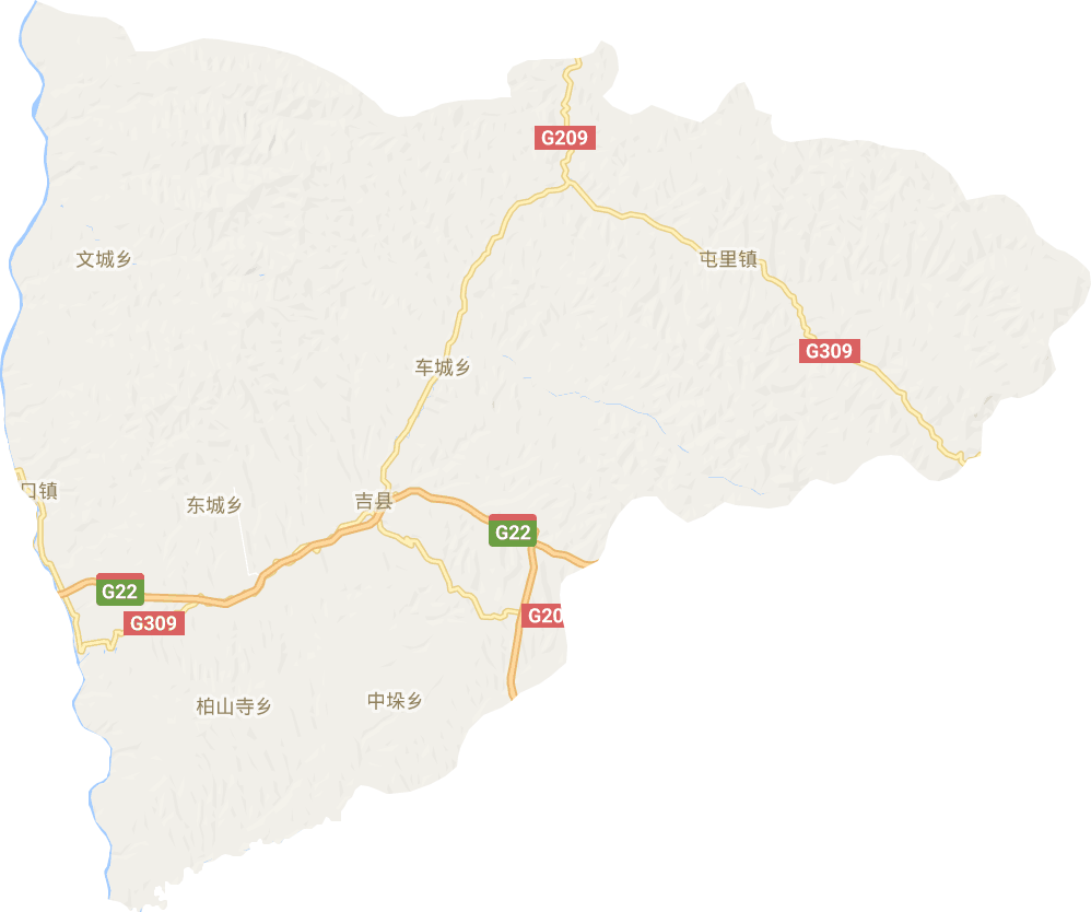 吉县电子地图