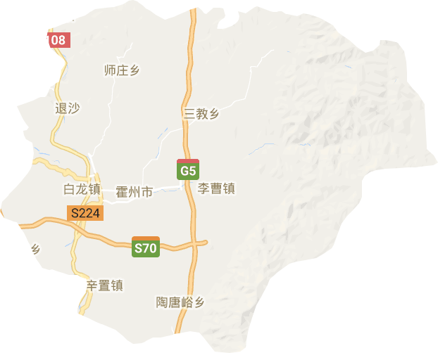 霍州市电子地图