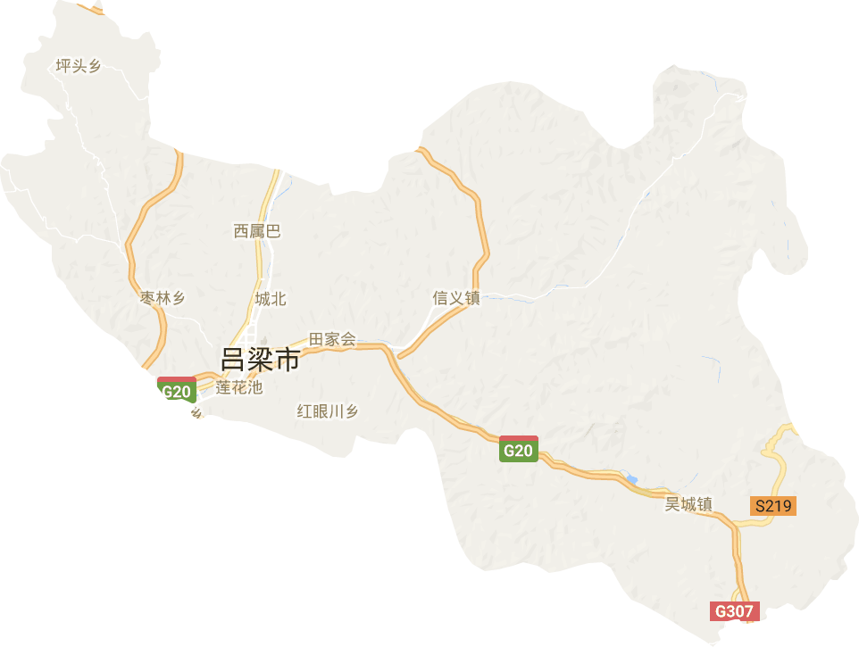 离石区电子地图