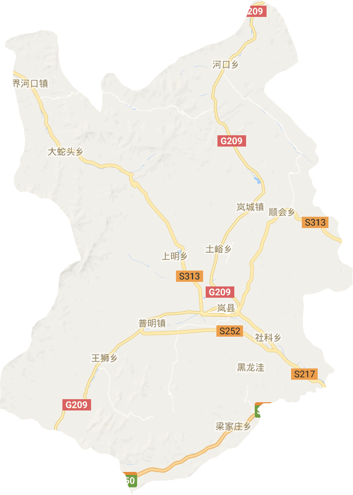 岚县电子地图