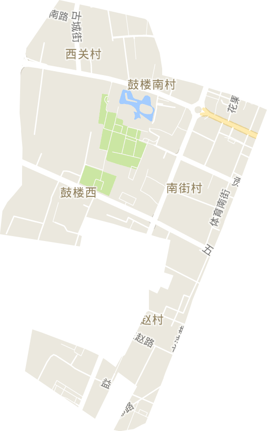 鼓楼西街街道电子地图