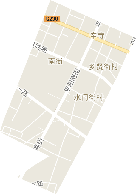 南街街道电子地图