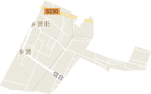 乡贤街街道电子地图