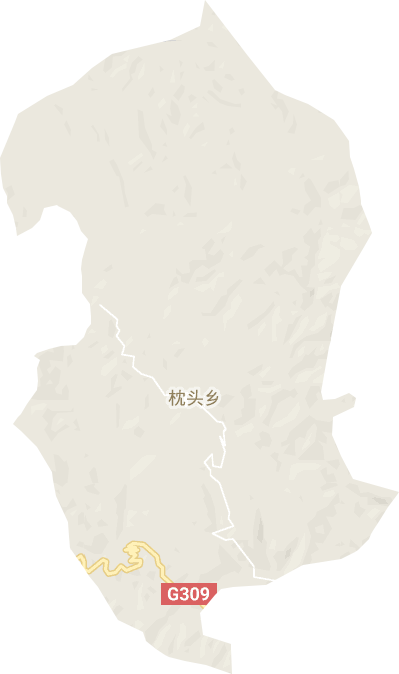 枕头乡电子地图