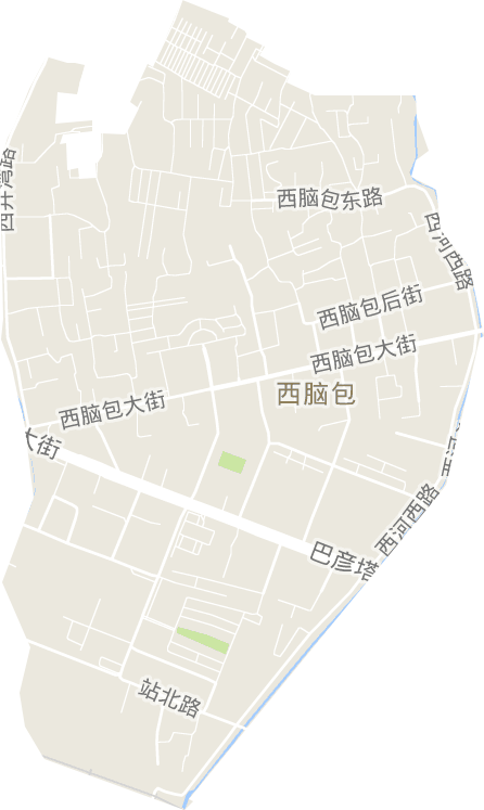 西脑包街道电子地图