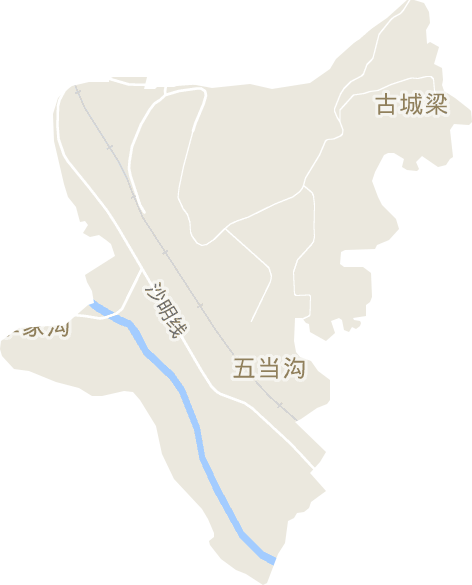 五当沟街道电子地图