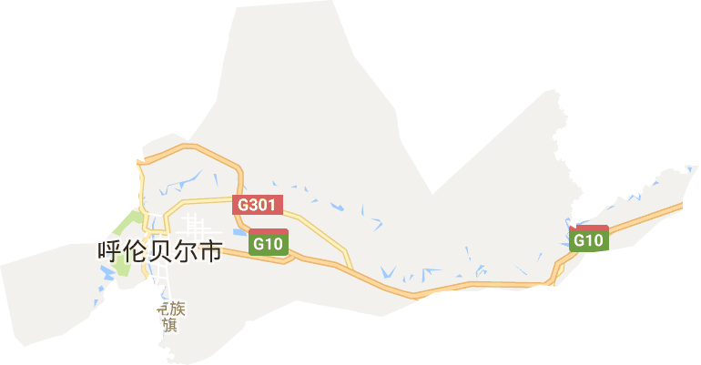 海拉尔区电子地图