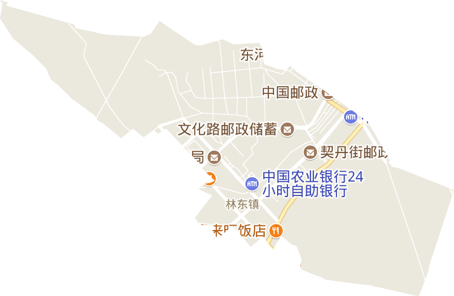 林东西城街道电子地图