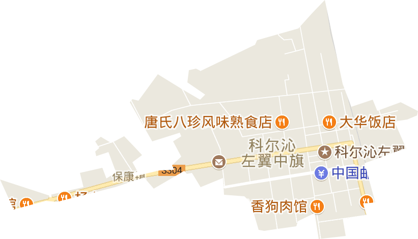 保康街道电子地图