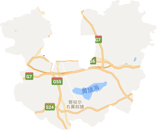 察哈尔右翼前旗电子地图