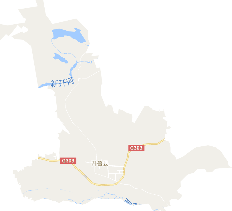 开鲁镇电子地图