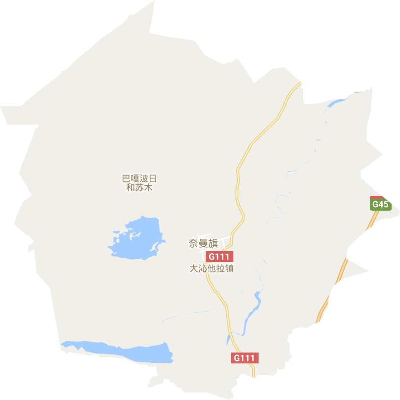 大沁他拉镇电子地图