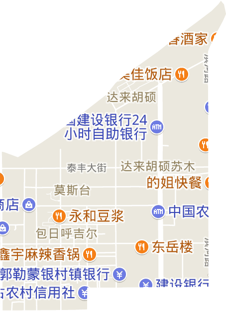 莫斯台街道电子地图