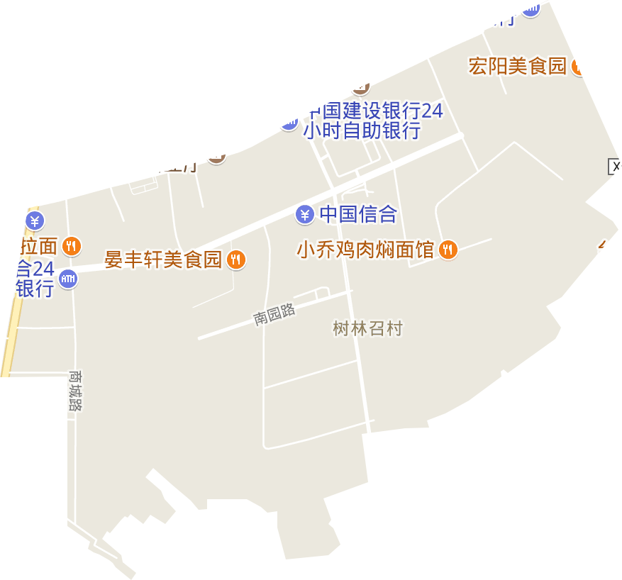 锡尼街道电子地图