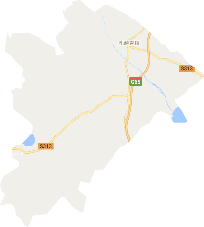 札萨克镇电子地图