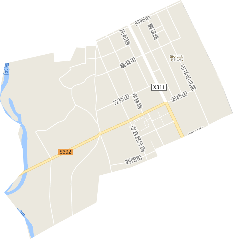 繁荣街道电子地图