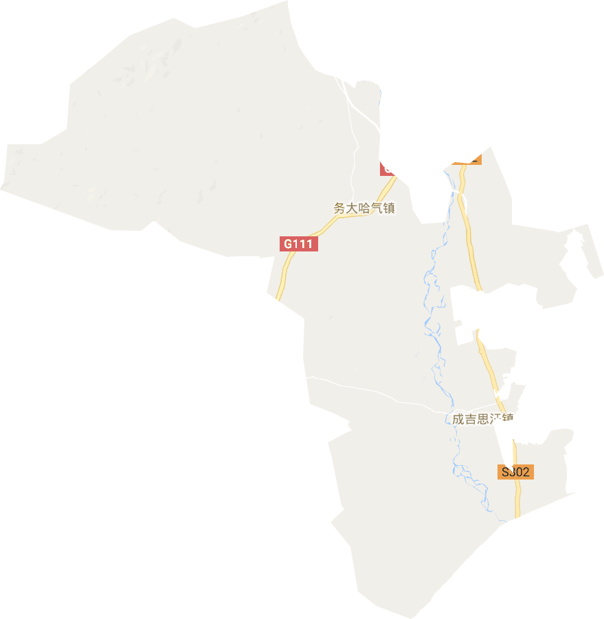 成吉思汗镇电子地图