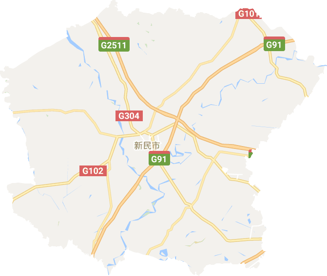 新民市电子地图
