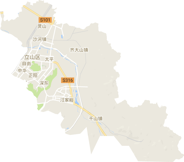 立山区电子地图