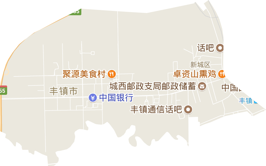 新城区街道电子地图