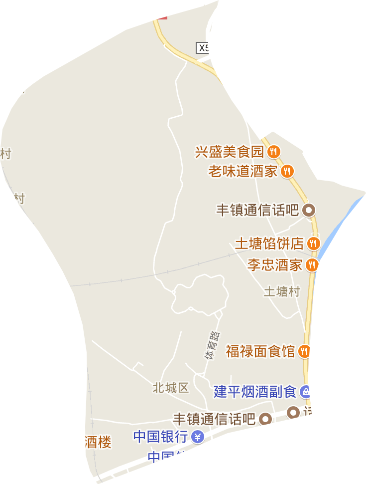 北城区街道电子地图