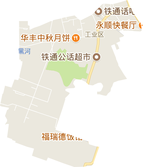 工业区街道电子地图