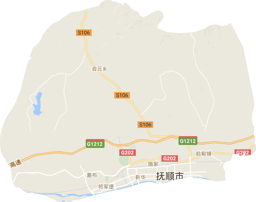 顺城区电子地图